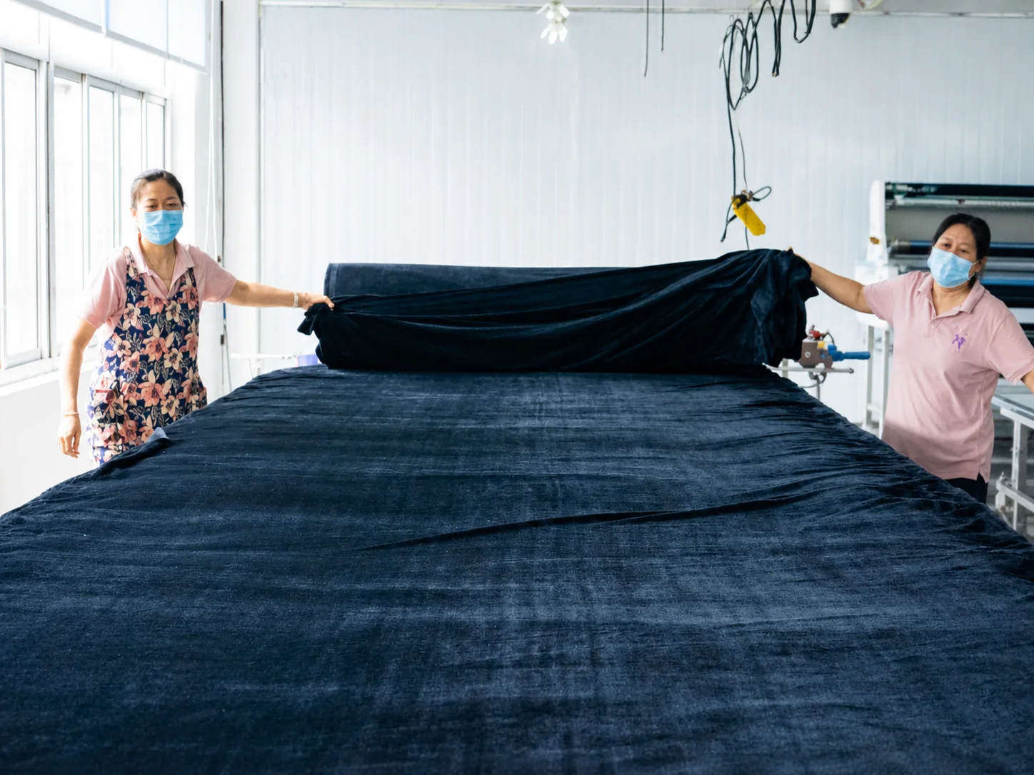 Fabric preparation work area