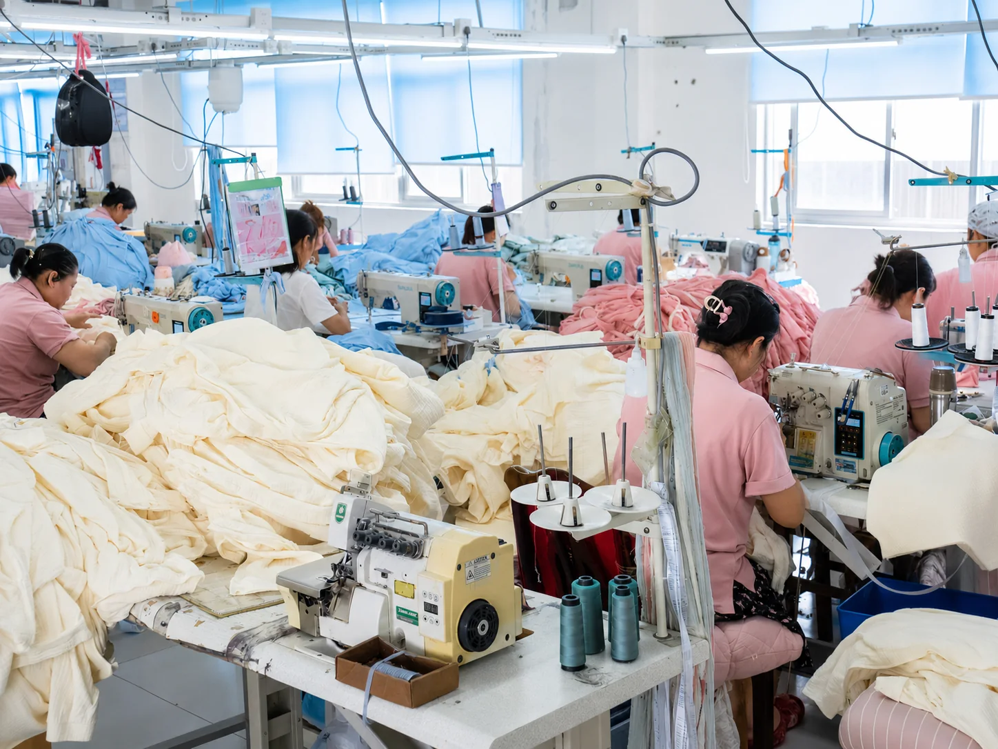 Real factory production workshop