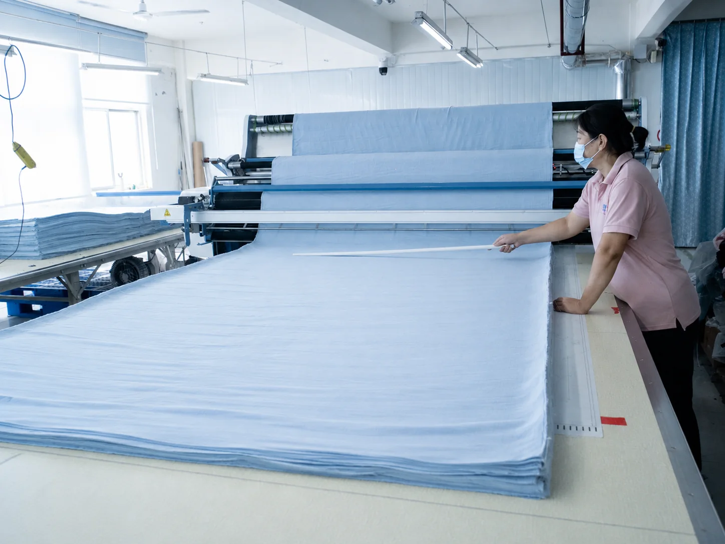 Fabric spreading at XUANYANG