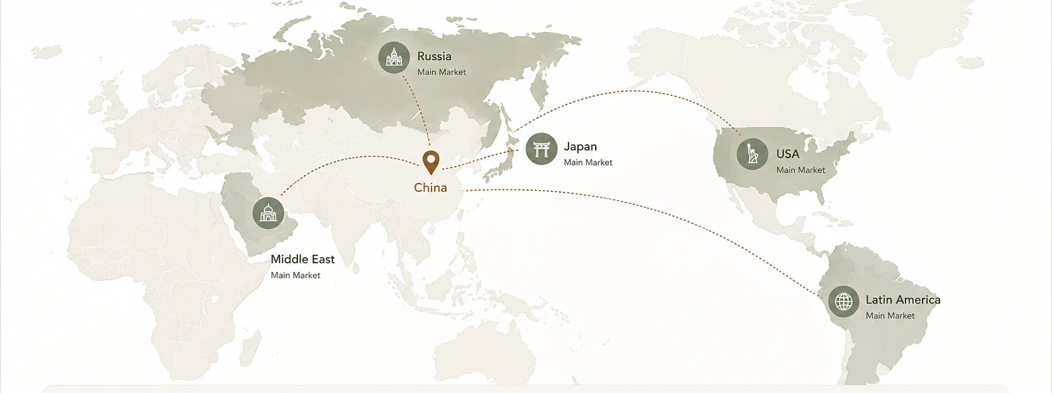 XUANYANG global reach map